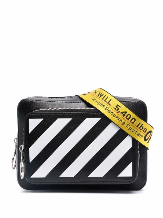 Black Binder Diag Belt Bag