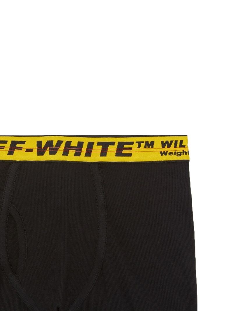 Black Industrial Cotton Boxer Briefs Set
