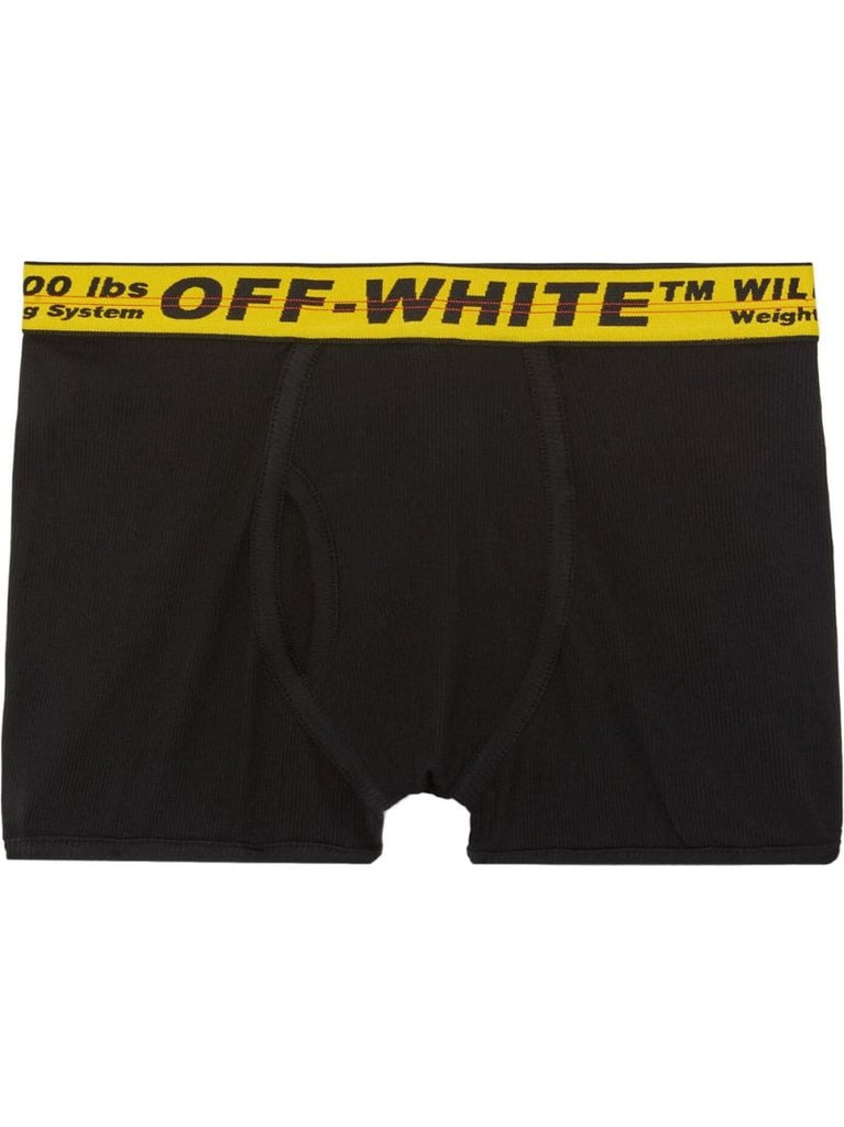 Black Industrial Cotton Boxer Briefs Set