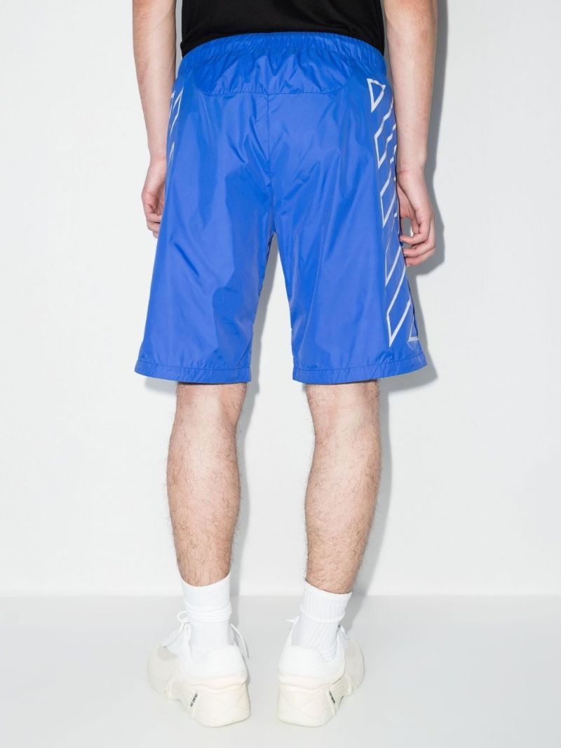 Blue Athl Cargo Track Shorts
