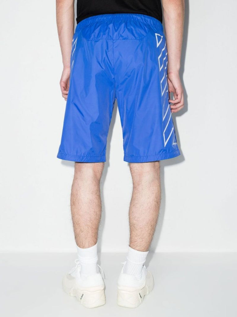 Blue Athl Cargo Track Shorts