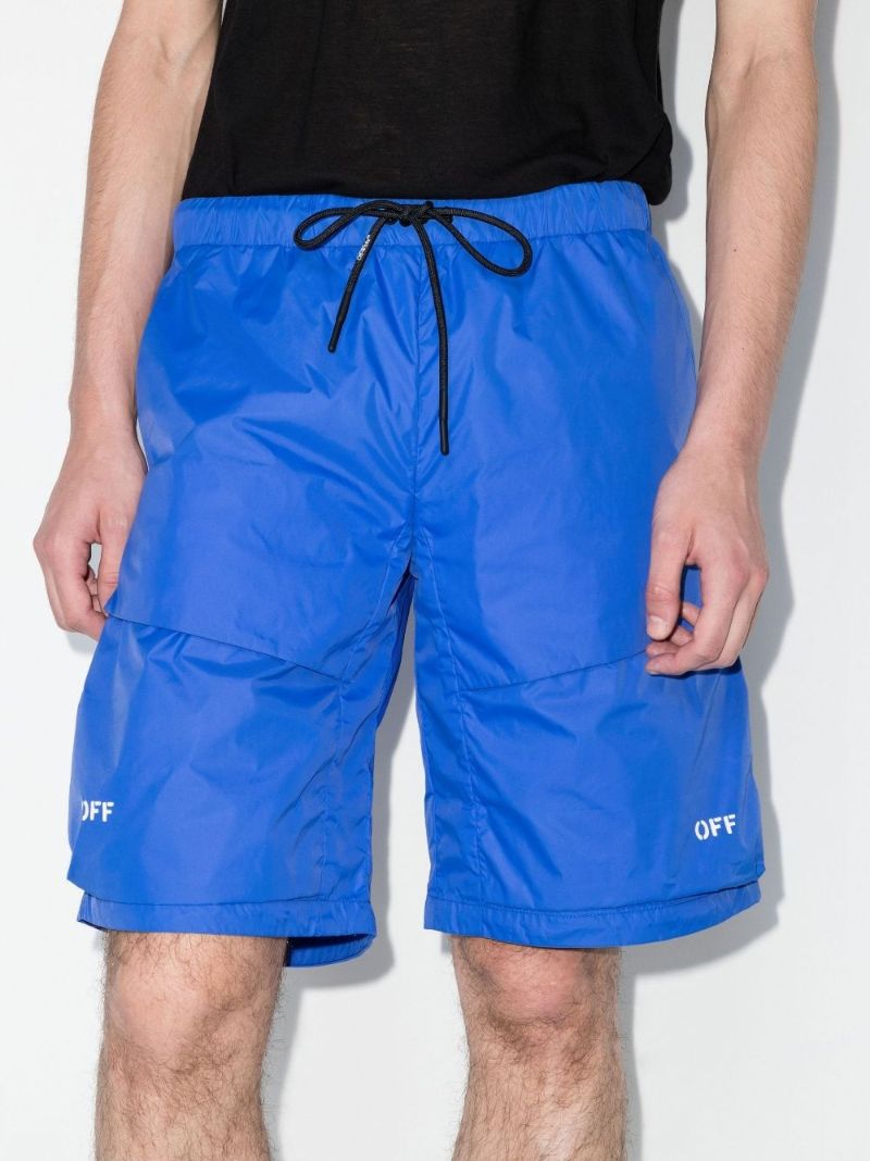 Blue Athl Cargo Track Shorts