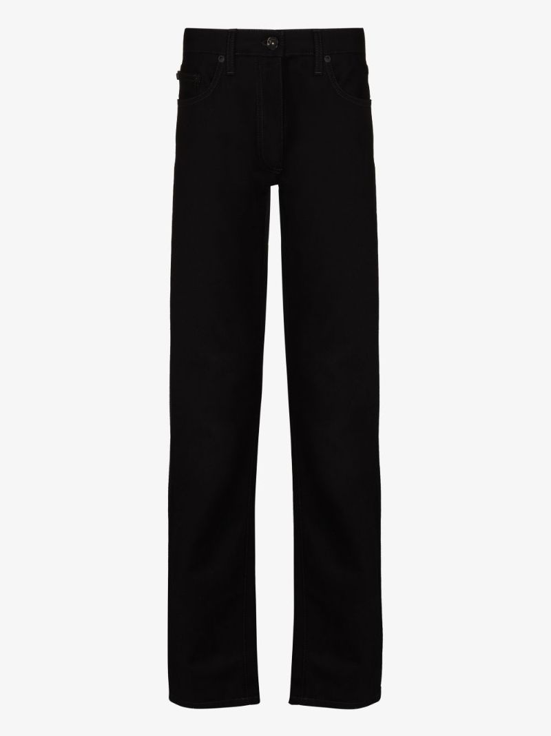 Diag Print Slim Leg Jeans