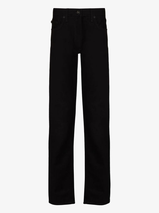 Diag Print Slim Leg Jeans