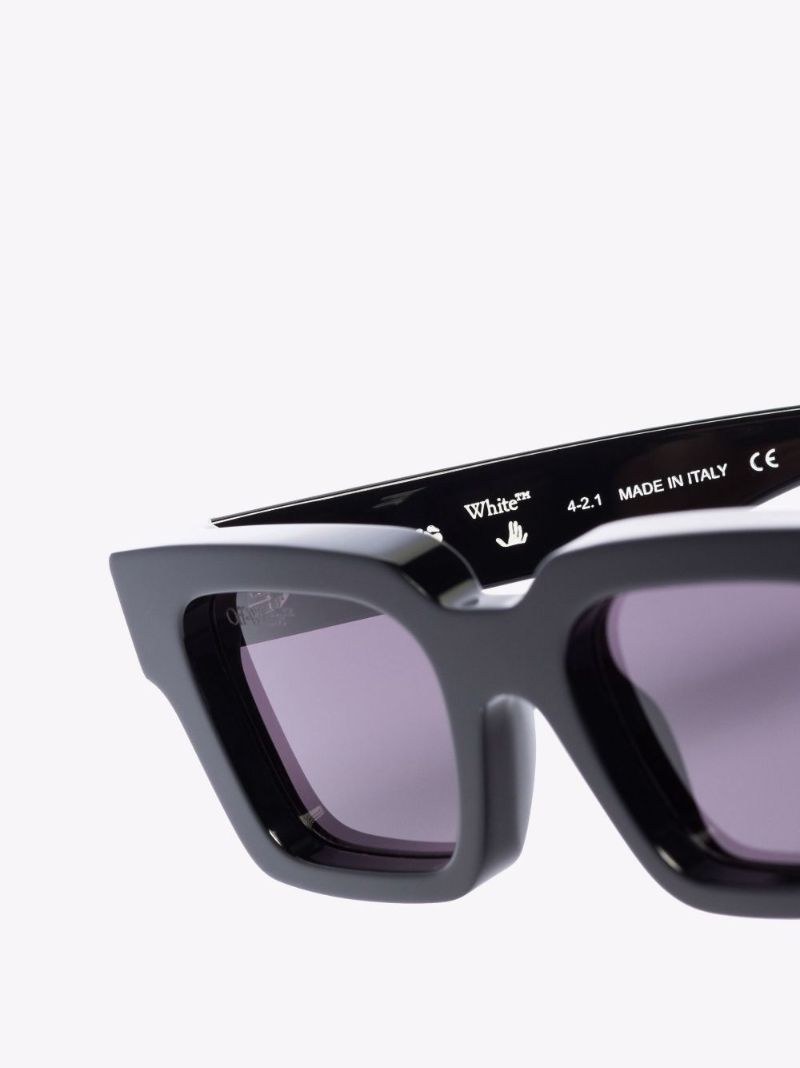 Black Virgil Square Sunglasses