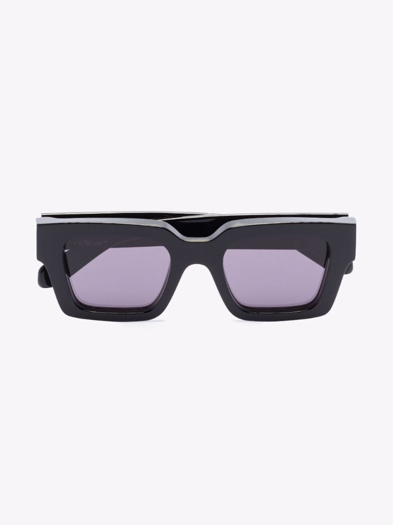 Black Virgil Square Sunglasses
