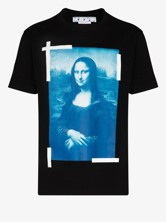 Mona Lisa Print Cotton T-shirt