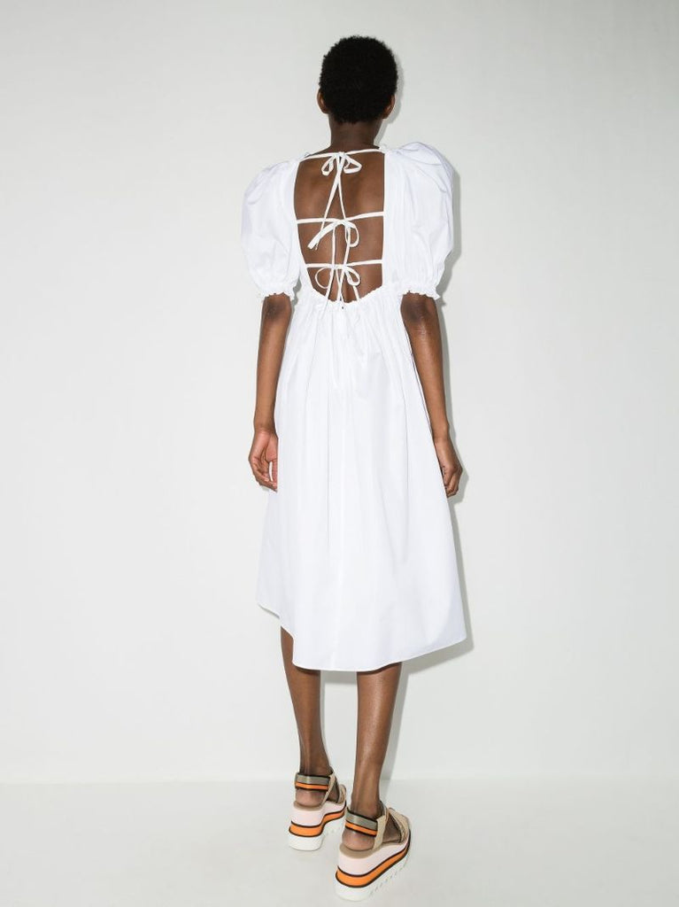 Puff Sleeve Midi Dress
