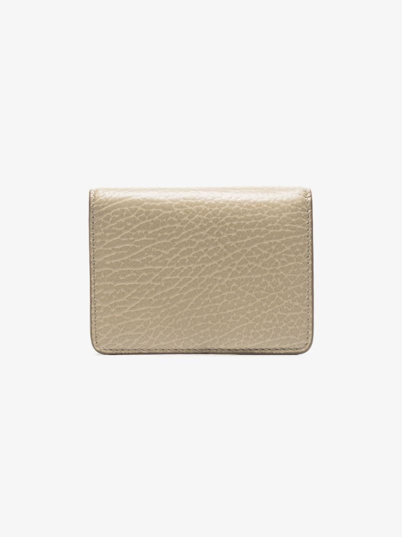 Neutral Four-stitch Bifold Leather Wallet