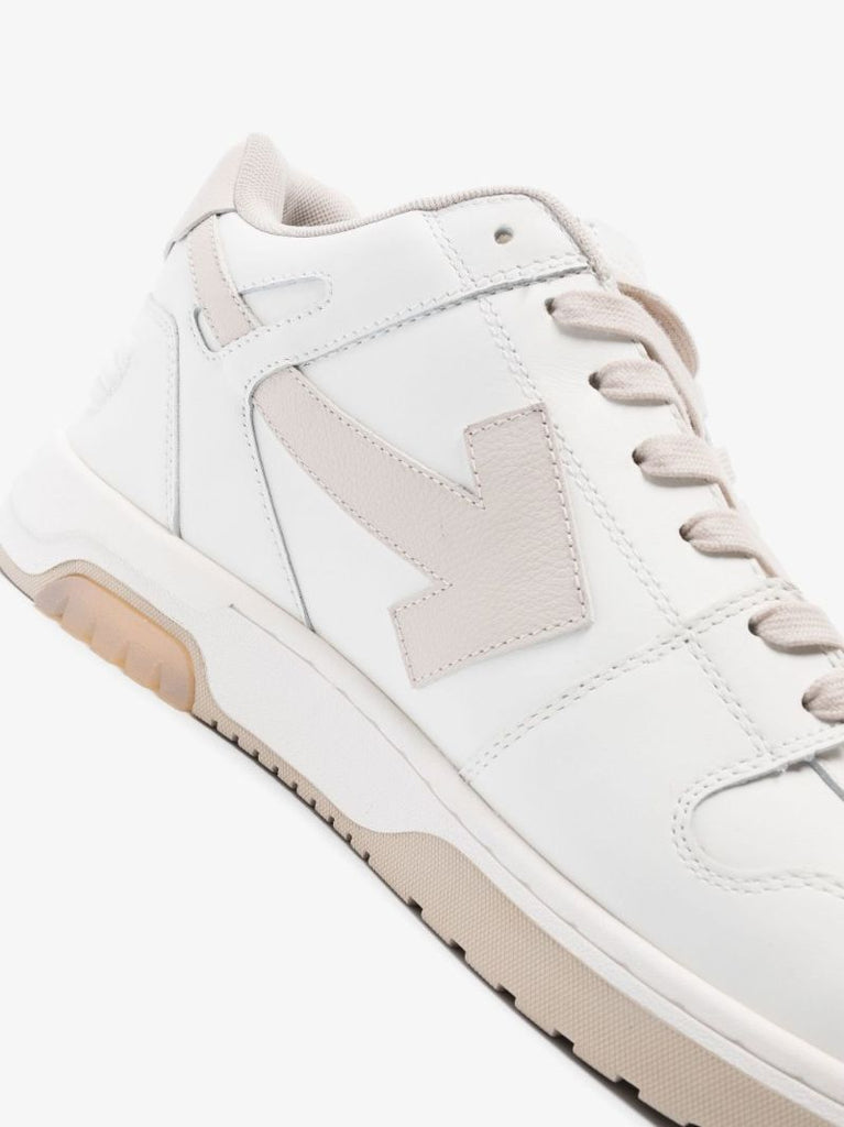 White Out of Office Low-top Leather Sneakers