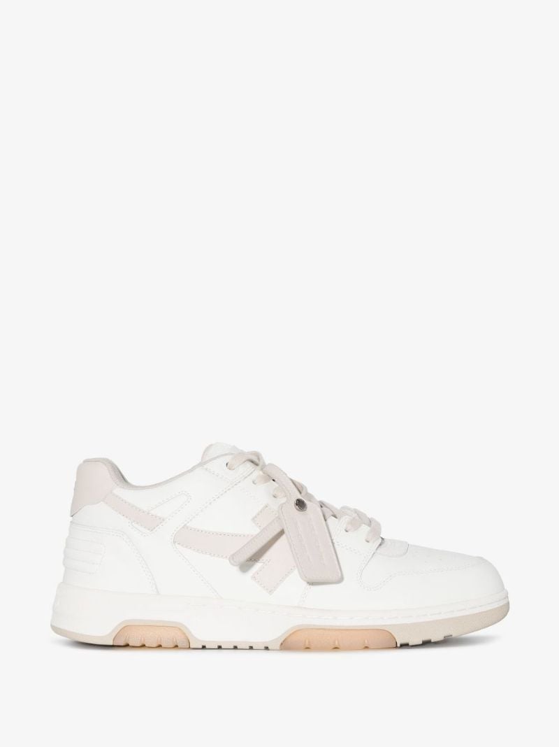 White Out of Office Low-top Leather Sneakers