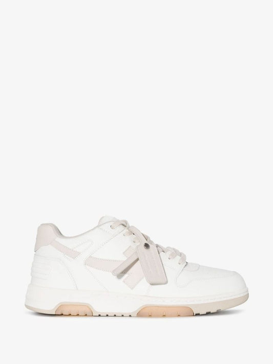 White Out of Office Low-top Leather Sneakers