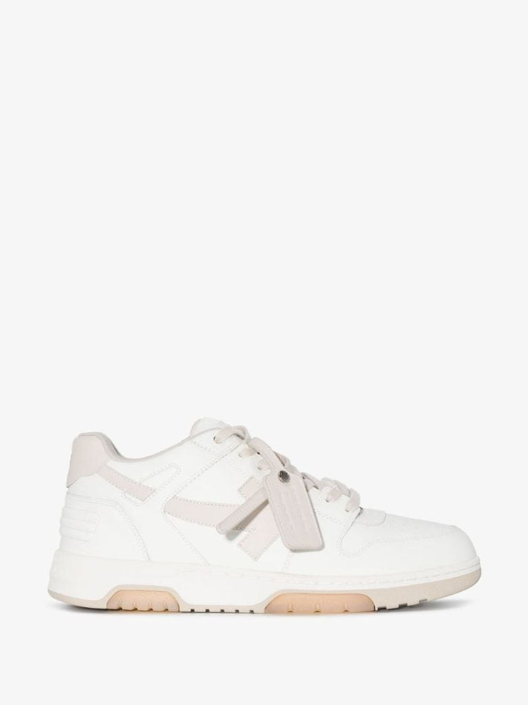 White Out of Office Low-top Leather Sneakers