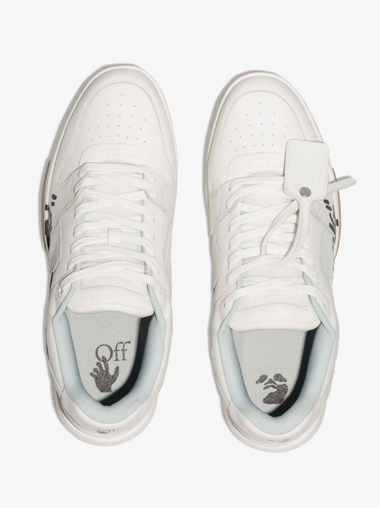 White Out of Office Low-top Leather Sneakers