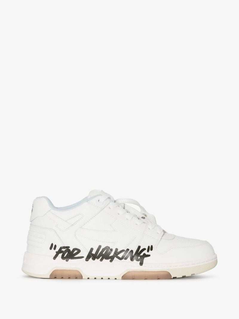 White Out of Office Low-top Leather Sneakers