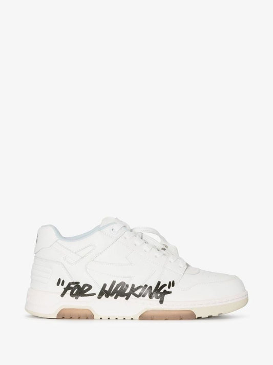 White Out of Office Low-top Leather Sneakers