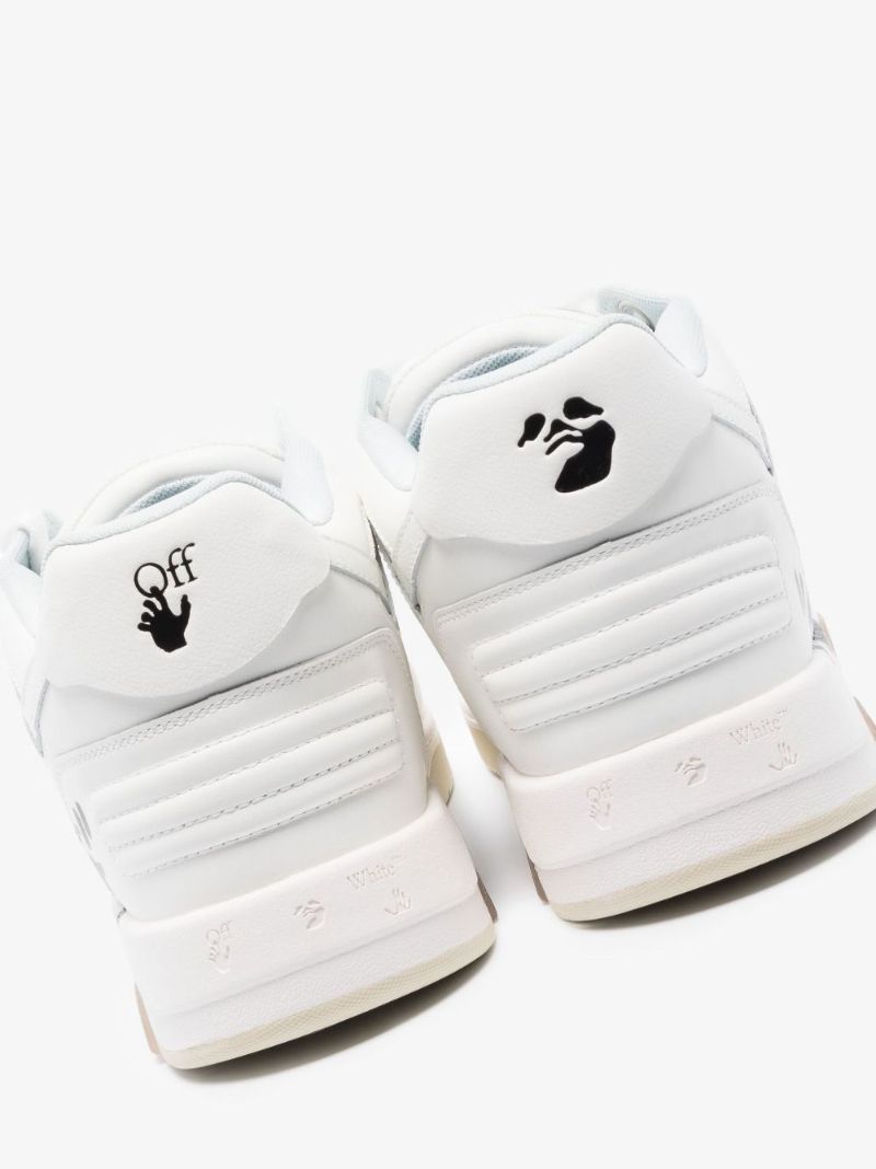 White Out of Office Low-top Leather Sneakers