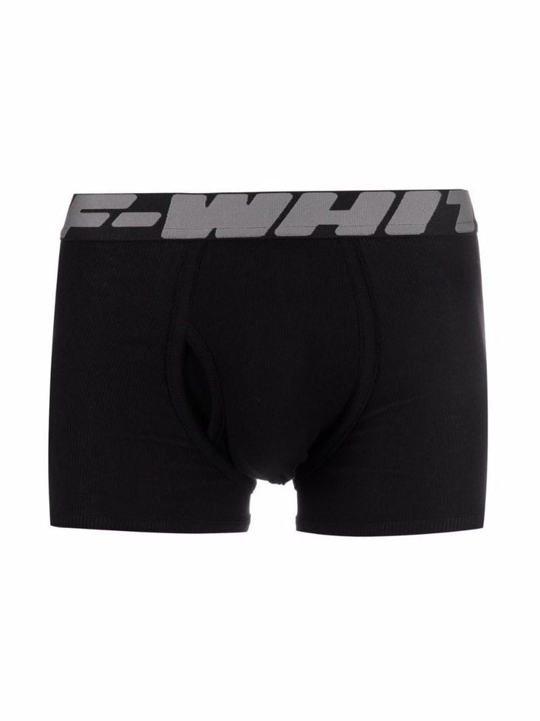 Black Logo Waistband Boxer Briefs Set