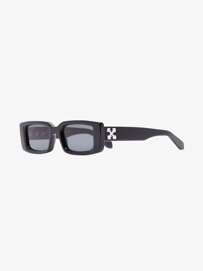 Black Arthur Rectangular Sunglasses