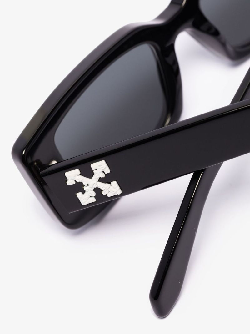 Black Arthur Rectangular Sunglasses