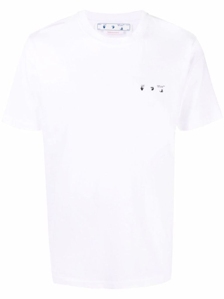 White Caravaggio Print Cotton T-shirt