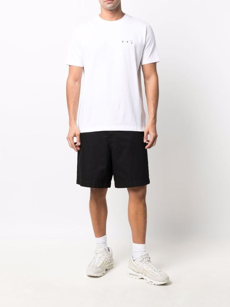 White Caravaggio Print Cotton T-shirt