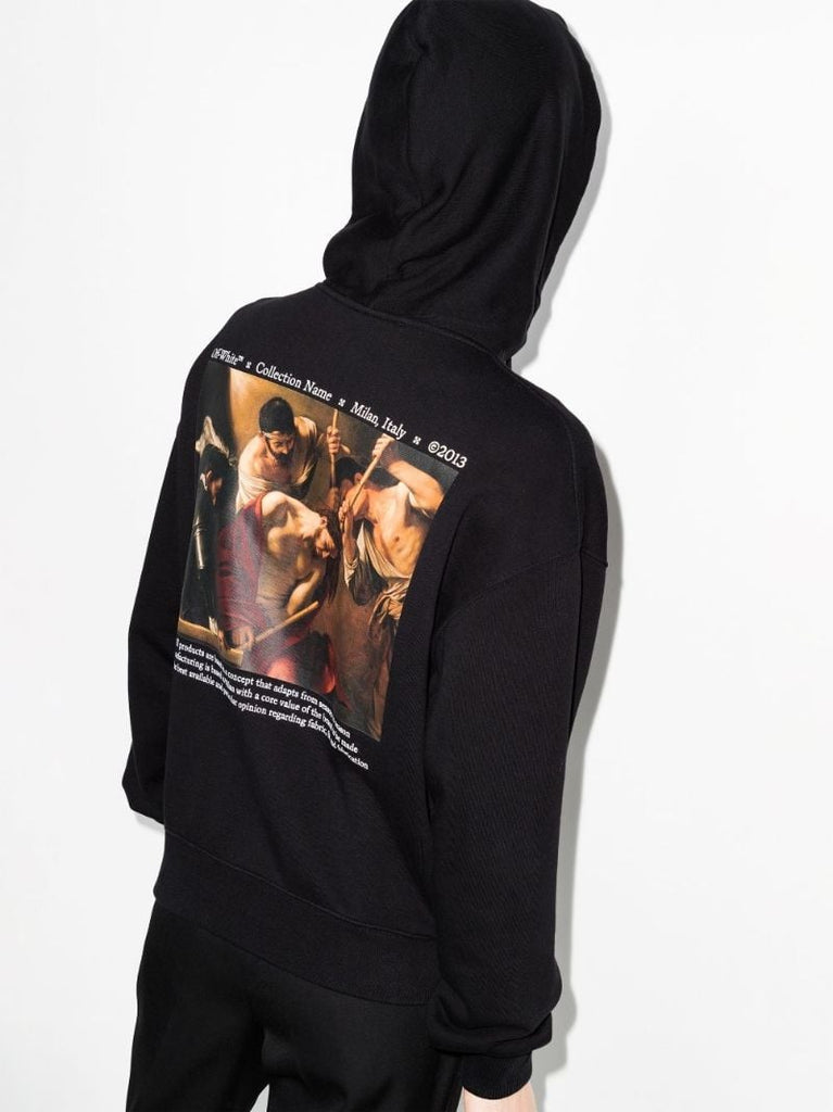 Caravaggio Print Cotton Hoodie