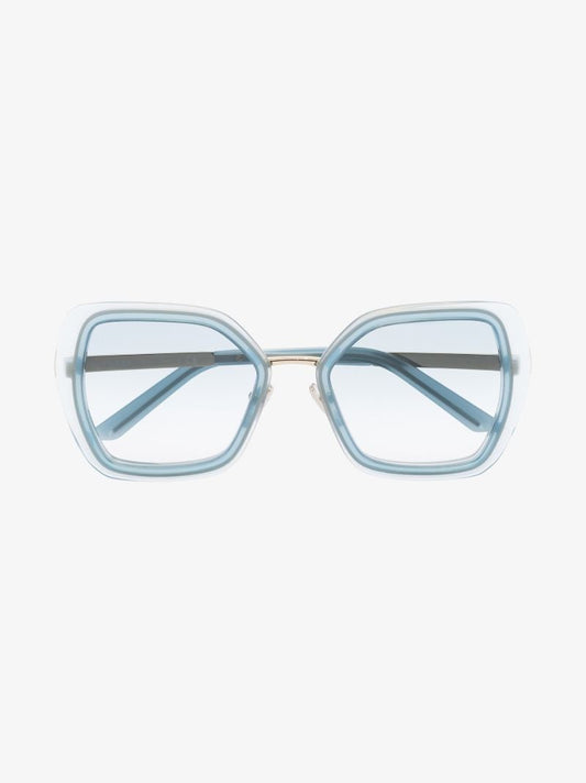 Blue Oversized Square Sunglasses