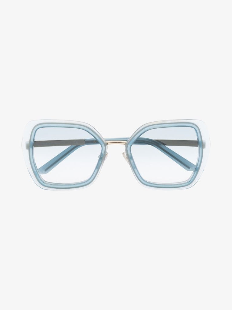 Blue Oversized Square Sunglasses