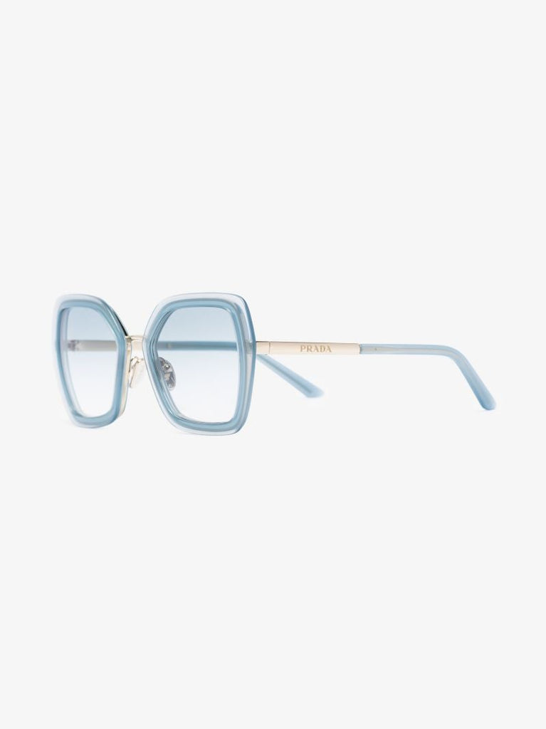 Blue Oversized Square Sunglasses