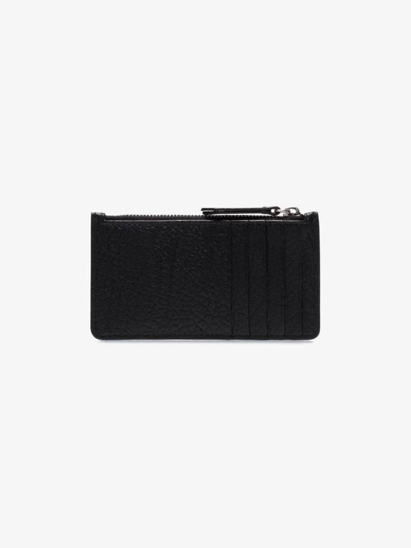 Black Four-stitch Leather Card Holder