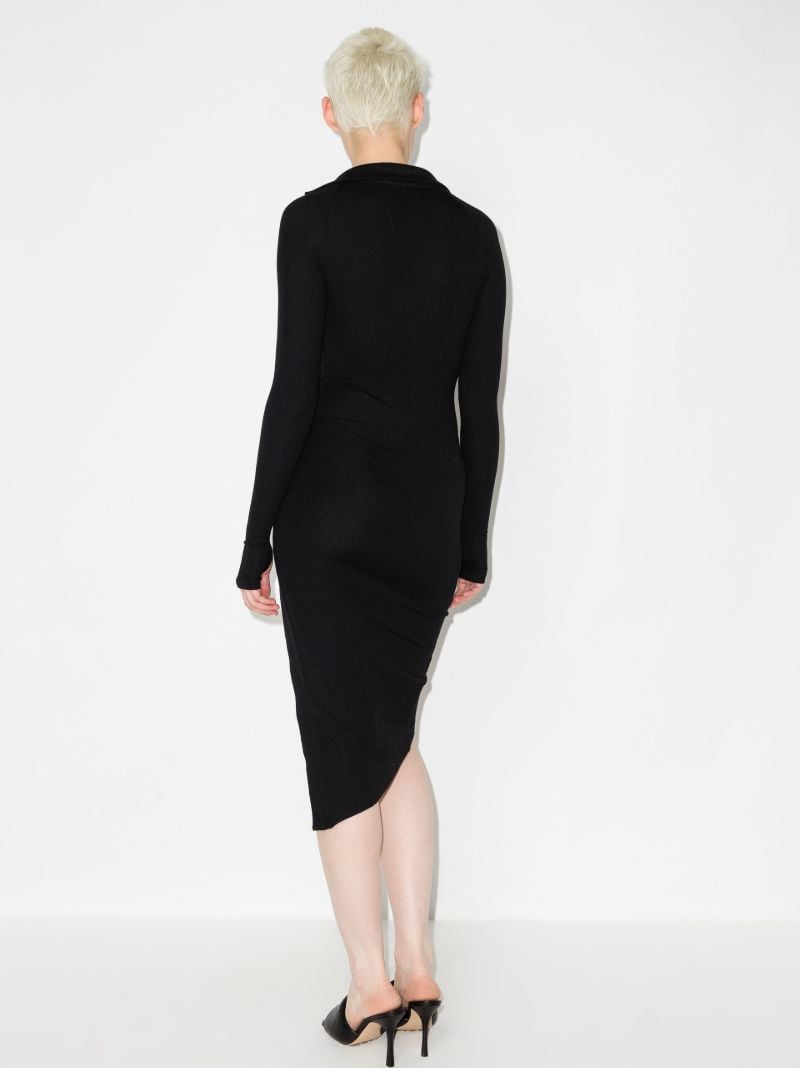Lanett Buttoned Asymmetric Dress