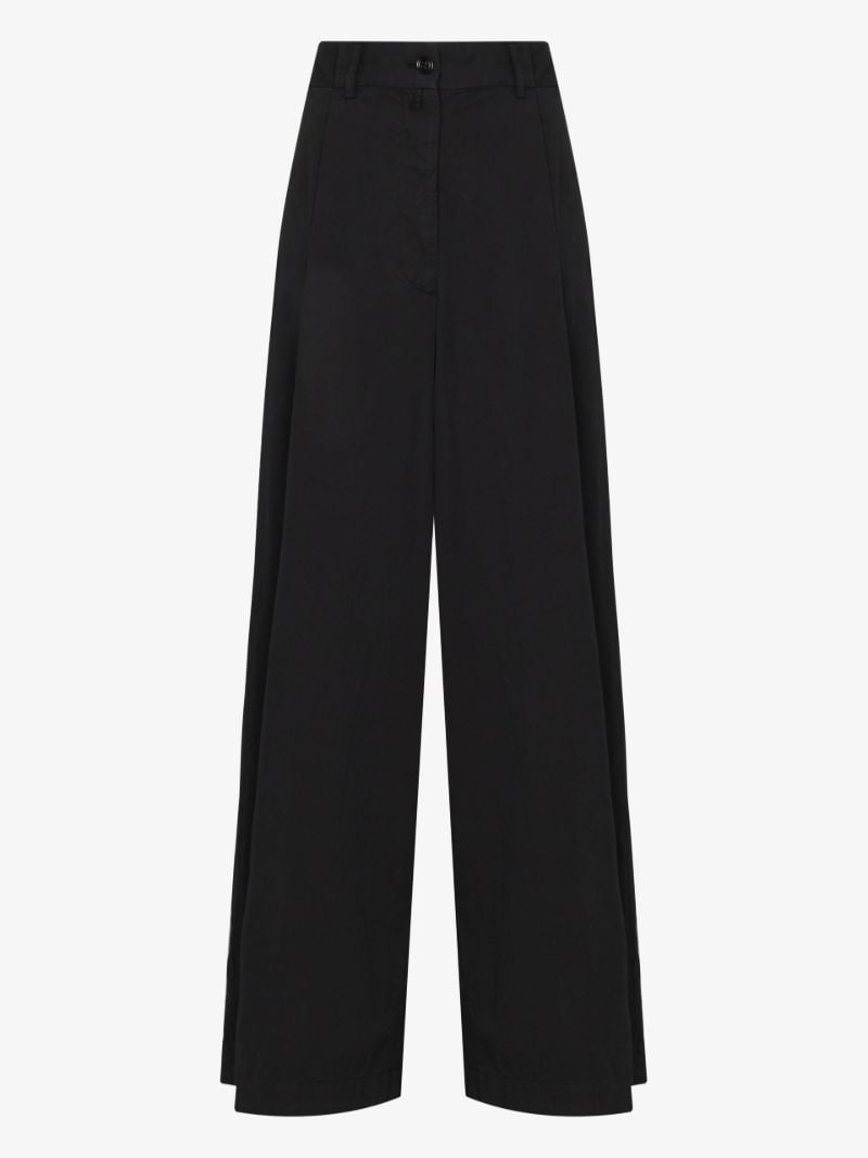 Pamplona Wide Leg Cotton Trousers