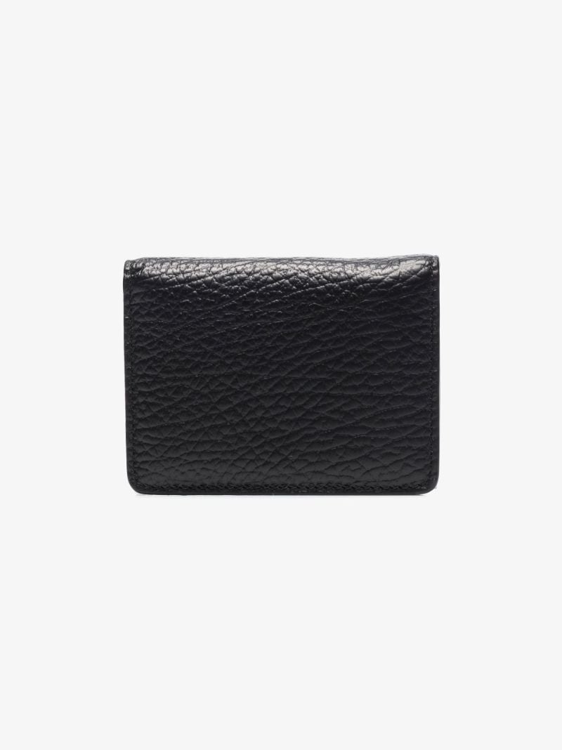 Black Four-stitch Leather Wallet