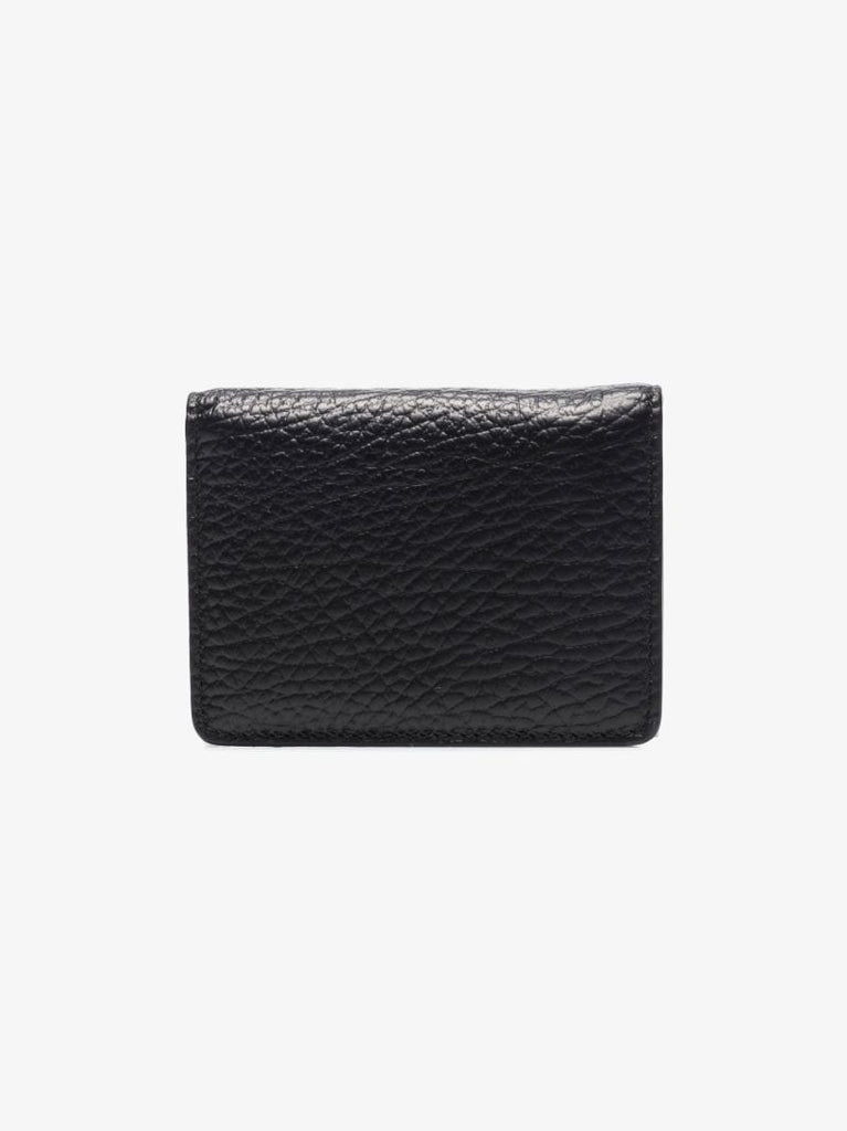 Black Four-stitch Leather Wallet