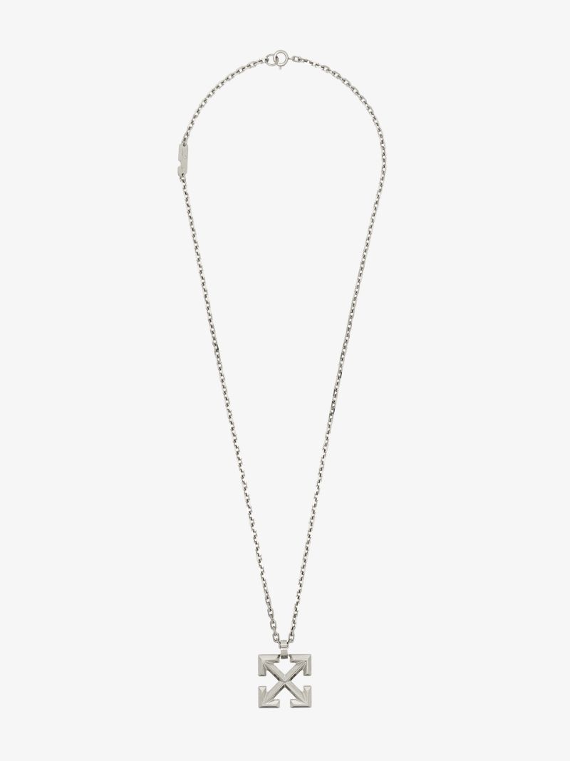 Silver Tone Classic Arrows Necklace