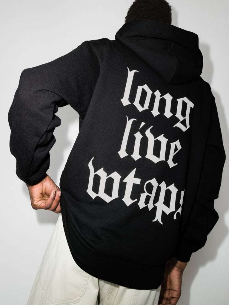 Llw Slogan Print Cotton Hoodie