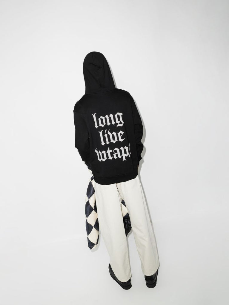 Llw Slogan Print Cotton Hoodie