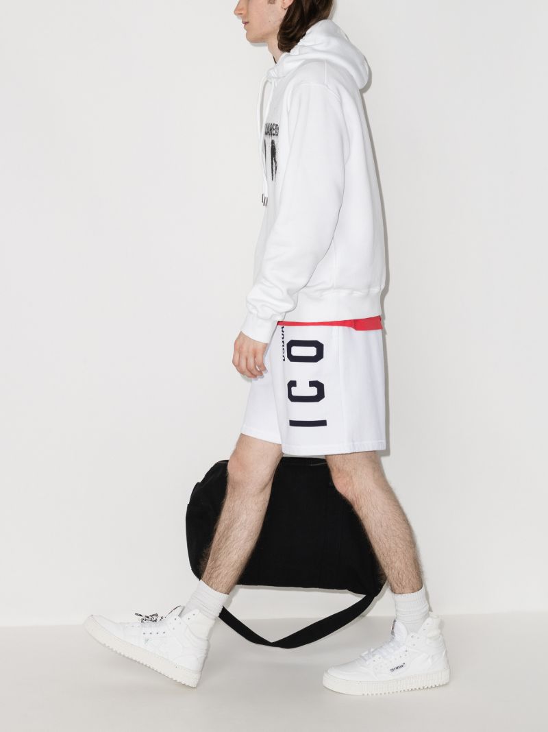 Icon Logo Print Track Shorts
