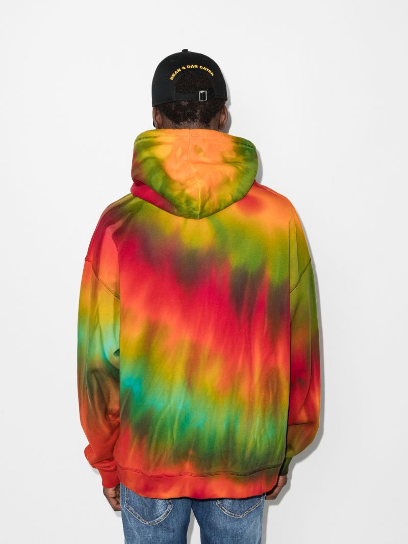 Mirrored Logo Tie-dye Hoodie