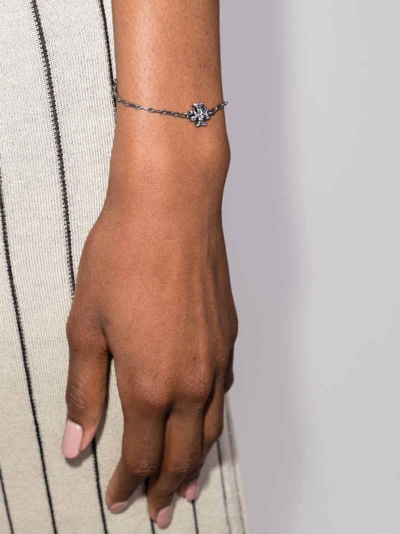 Silver Tone Roxanne Bracelet and Earring Set
