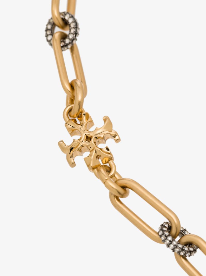 Gold Tone Roxanne PavÃ_x0083_Â© Chain Necklace