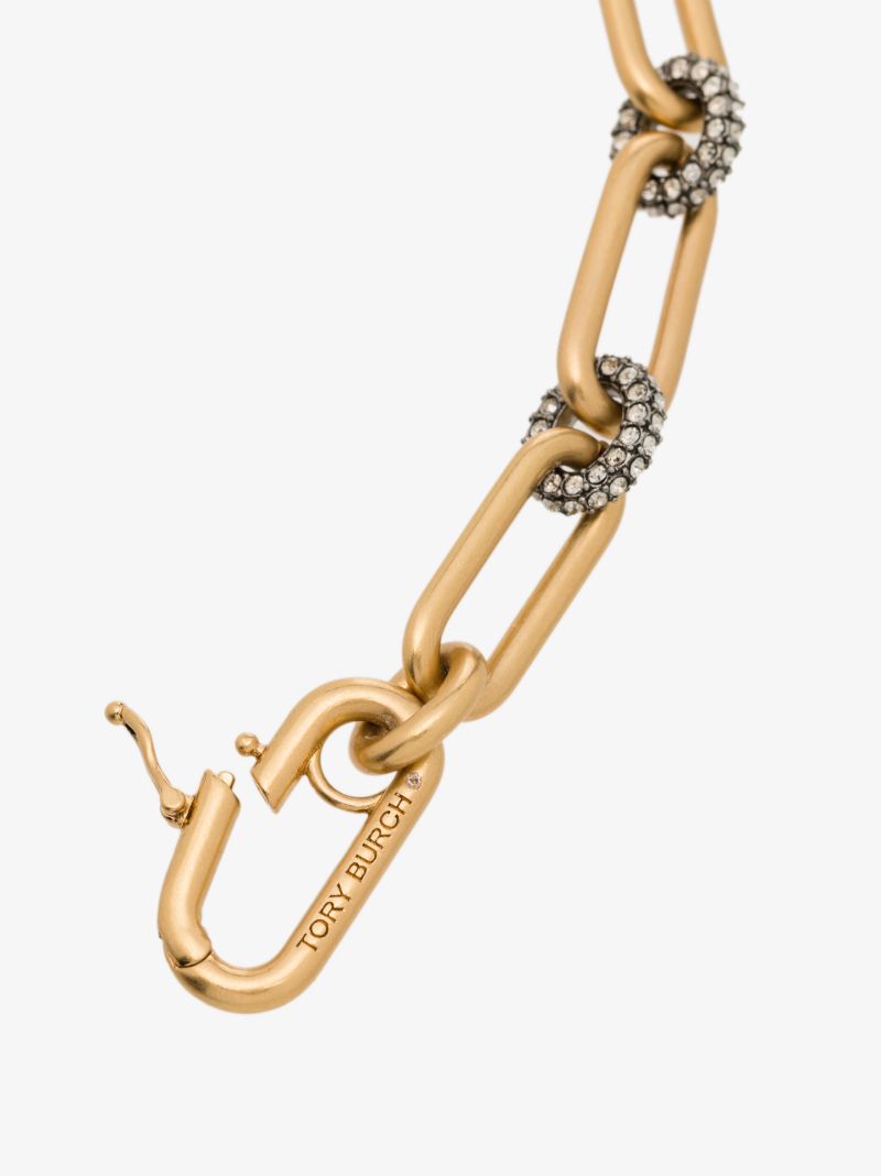 Gold Tone Roxanne PavÃ_x0083_Â© Chain Necklace