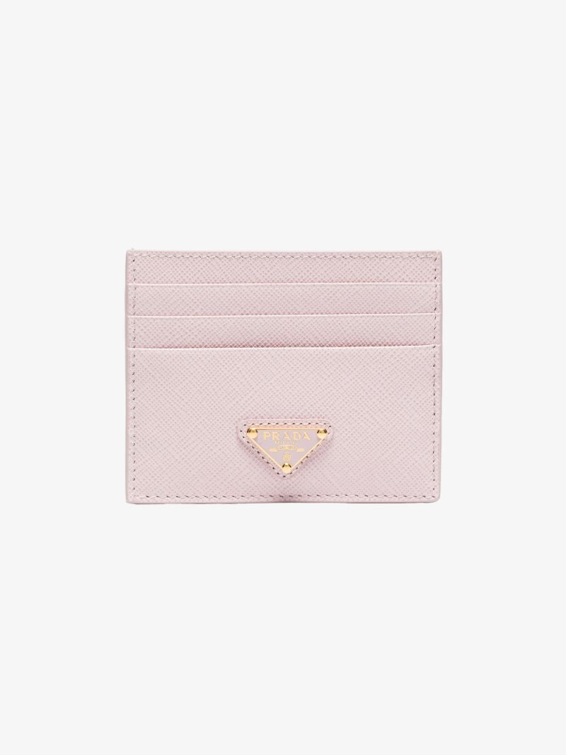 Pink Logo Leather Card Holder