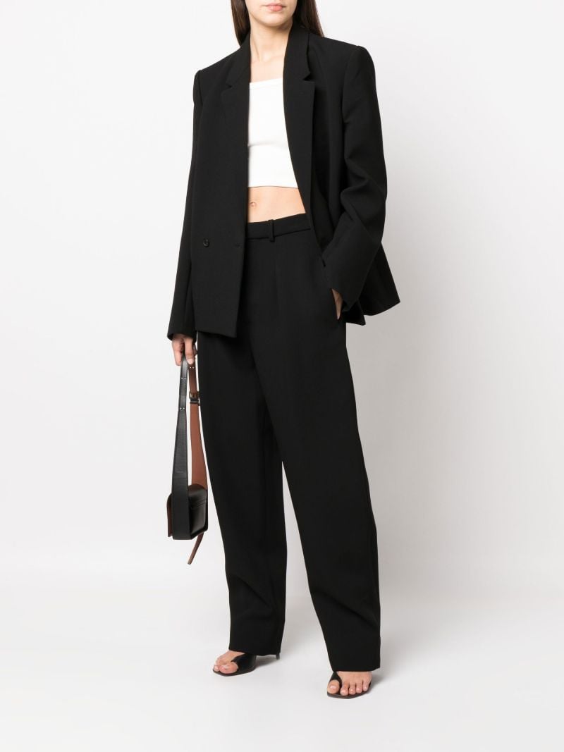 X Hailey Bieber Black Wool Trousers