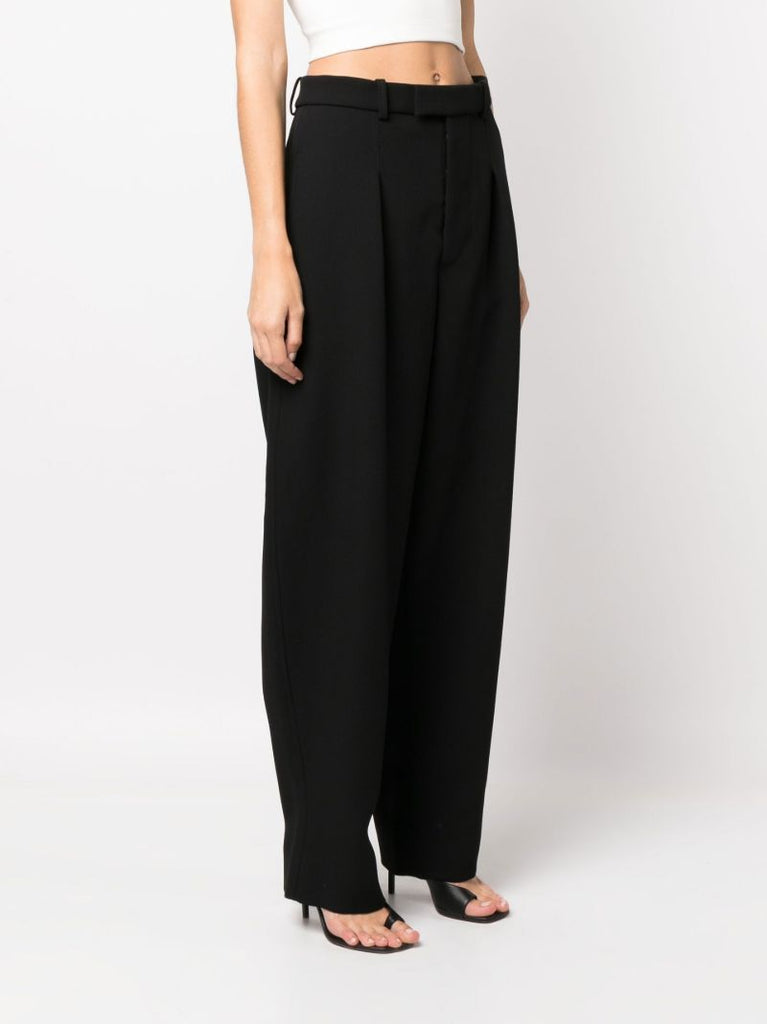 X Hailey Bieber Black Wool Trousers