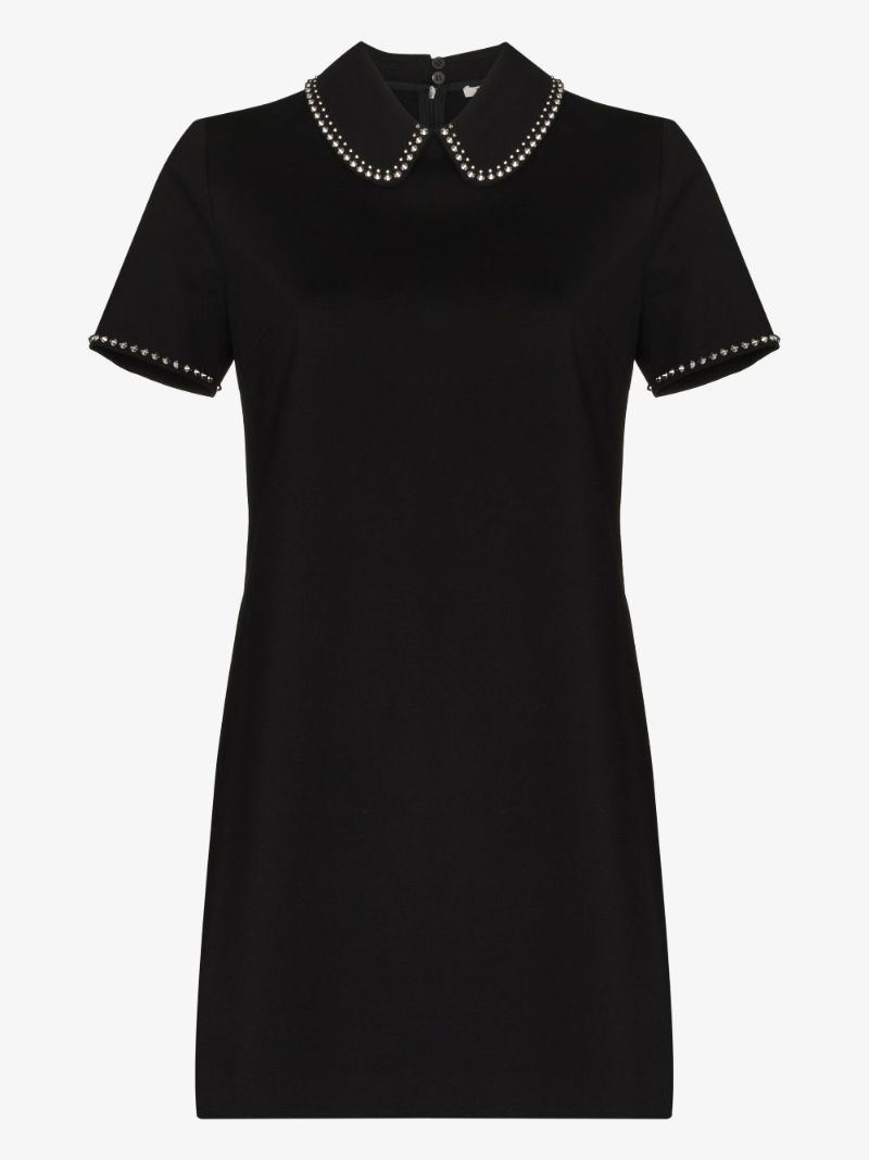 Studded Collar Mini Dress