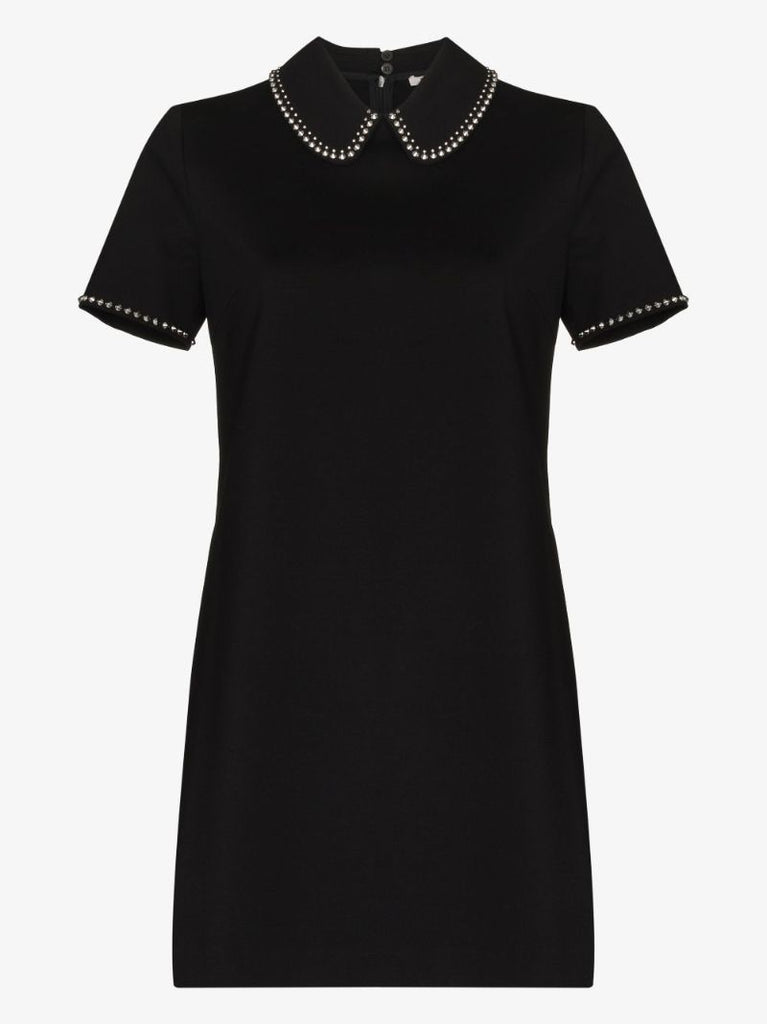Studded Collar Mini Dress