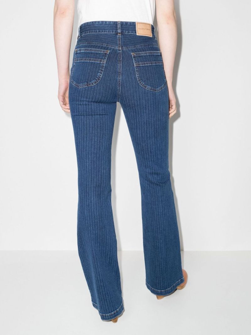 Emily Striped Flared Jeans