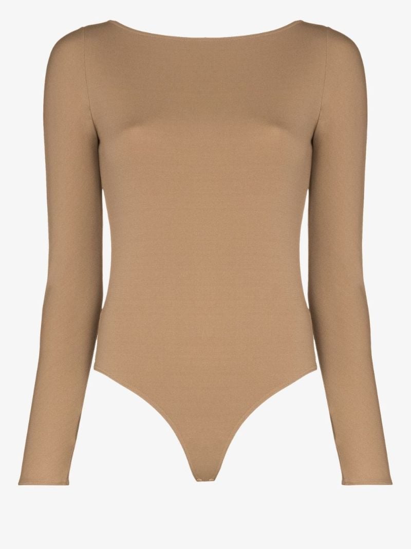 Brown the Back-cut-out Bodysuit